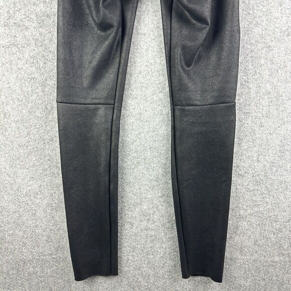 Commando Faux Leather Leggings Womens Small Black Stretch Perfect Control Pants - Picture 6 of 11